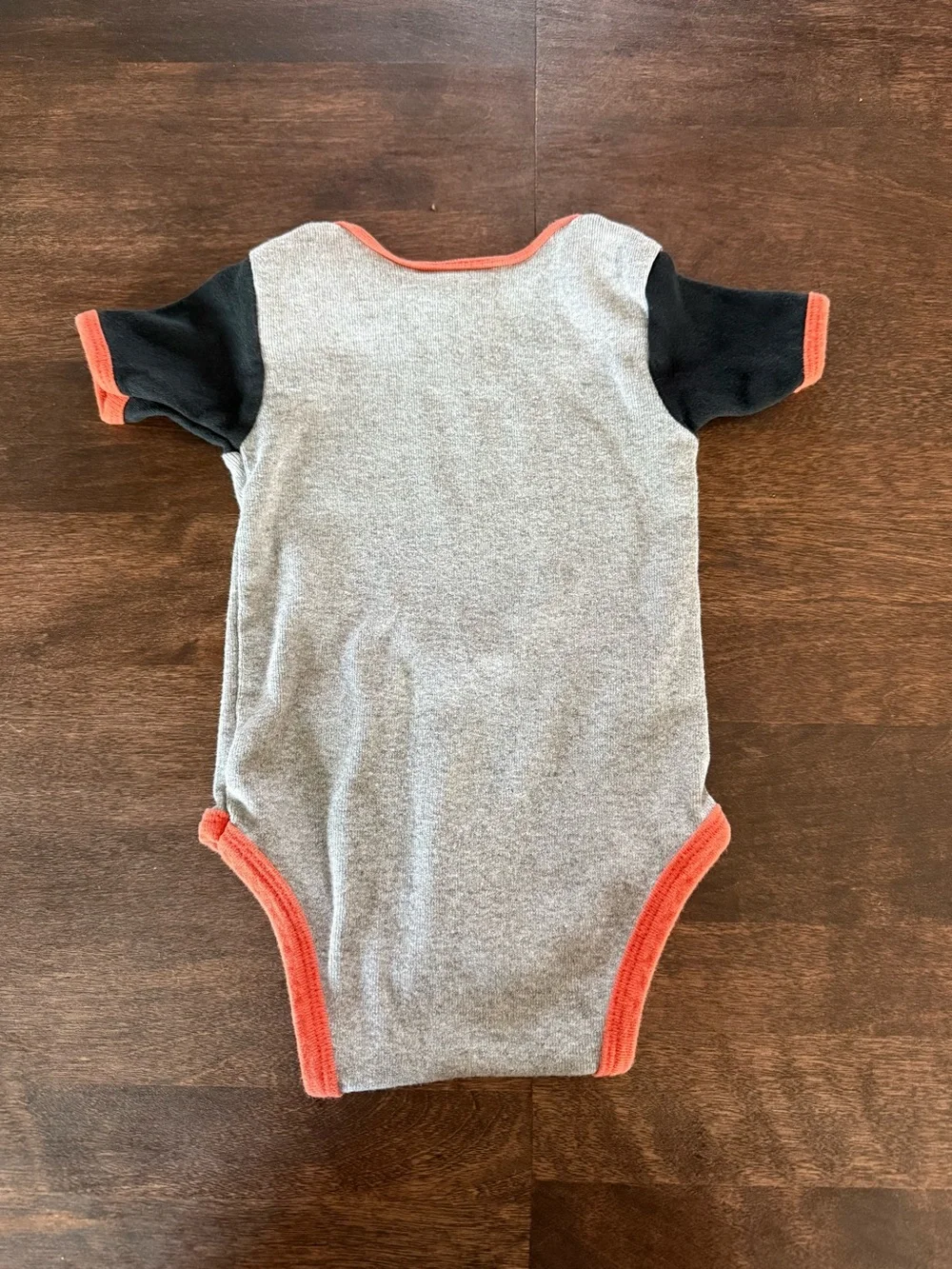 Harley-Davidson Gray, Black & Orange Infant Onesie 3/6M